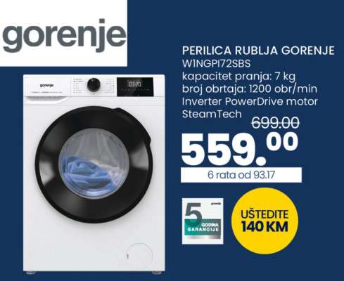 PERILICA RUBLJA GORENJE WINGPI72SBS