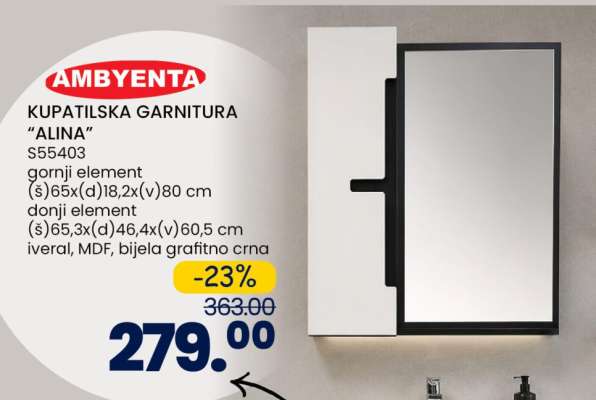 AMBYENTA KUPATILSKA GARNITURA “ALINA”