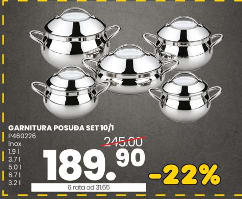 GARNITURA POSUĐA SET 10/1