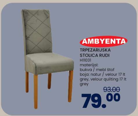 TRPEZARIJSKA STOLICA RUDI