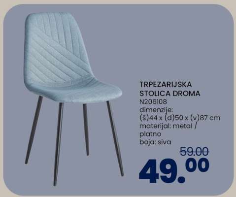TRPEZARIJSKA STOLICA DROMA