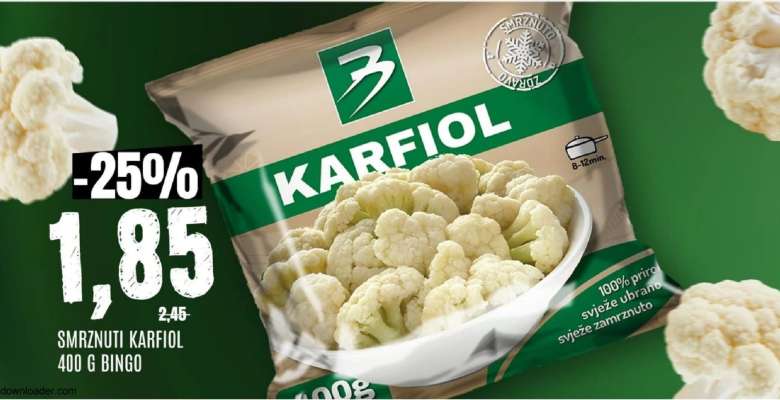 SMRZNUTI KARFIOL 400 G BINGO