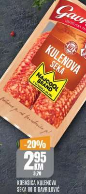Kobasica Kulenova seka 80 g Gavrilović