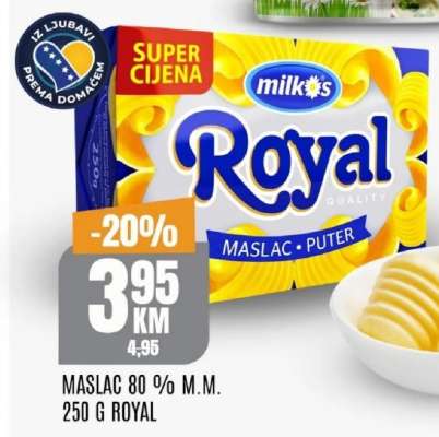 MASLAC 80% M.M. 250 G ROYAL