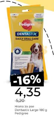 Hrana za pse Dentastix Large 180 g Pedigree