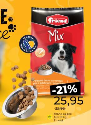 Hrana za pse Mix 10 kg Friend