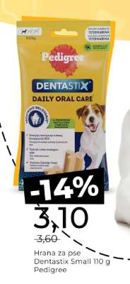 Hrana za pse Dentastix Small 110 g Pedigree