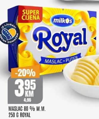 MASLAC 80% M.M. 250 G ROYAL