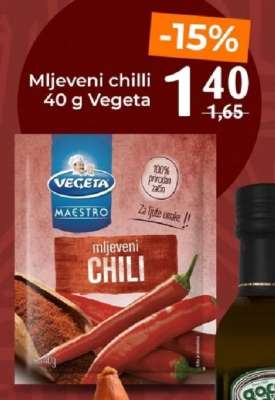 Mljeveni chilli 40 g Vegeta