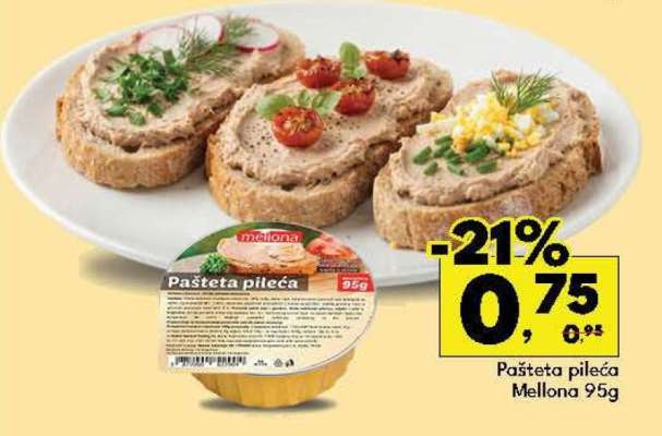 Pašteta pileća Mellona 95g