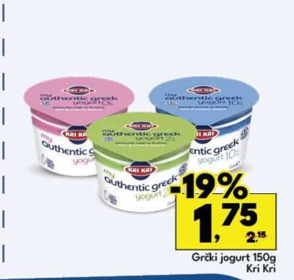 Grčki jogurt 150g Kri Kri