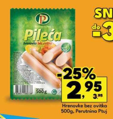 Pileća hrenovka bez ovitka