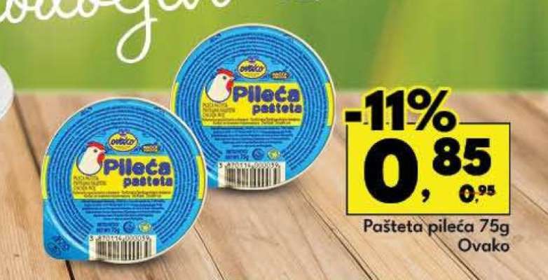 Pašteta pileća 75g Ovako