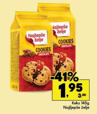 Keks 145g Najlepše želje