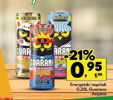 Energetski napitak 0,25L Guarana Azijana