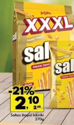 SALTAS štapići, kikiriki