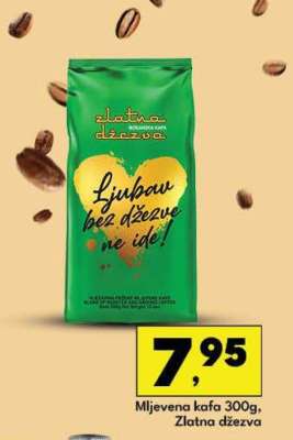 Mljevena kafa 300g, Zlatna džezva