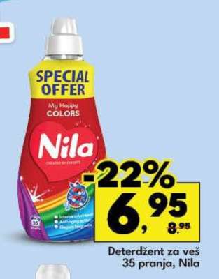 Deterdžent za veš 35 pranja, Nila