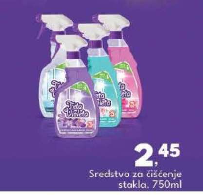 Teta Violeta Sredstvo za čišćenje stakla