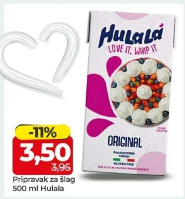 Pripravak za šlag 500 ml Hulala