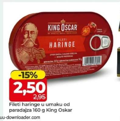 FILETI HARINGE U UMAKU OD PARADAJZA 160 G KING OSKAR
