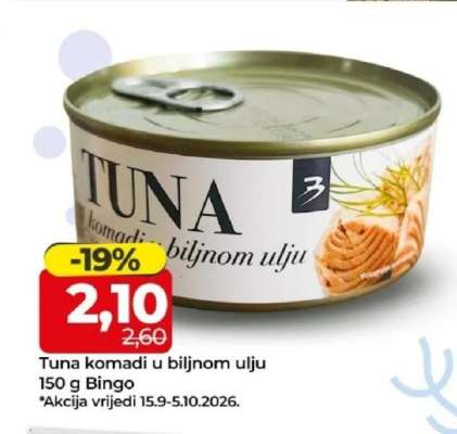 Tuna komadi u biljnom ulju