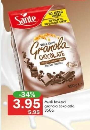 Musli hrskavi granola čokolada