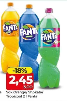 Sok Orange/Shokata/Tropicool 2 L Fanta