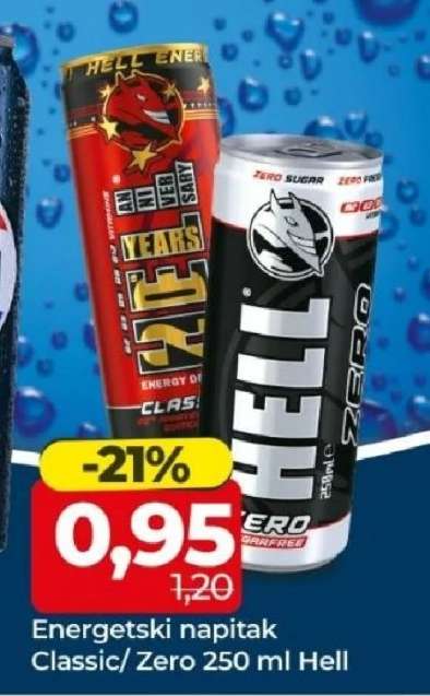 ENERGETSKI NAPITAK CLASSIC/ZERO 250 ML HELL