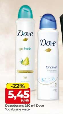 Dezodorans 250 ml, Dove