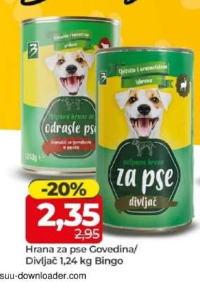 Hrana za pse govedina/divljač