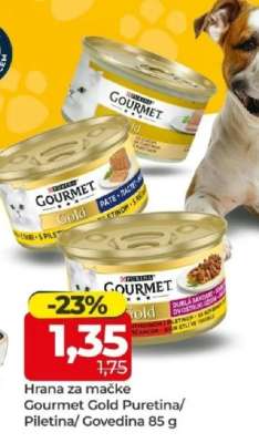 Gourmet Gold Puretina/Piletina/Govedina 85 g