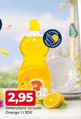 Deterdžent za suđe Orange 1 l 3DE