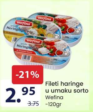 Fileti haringe u umaku sorto Wefina