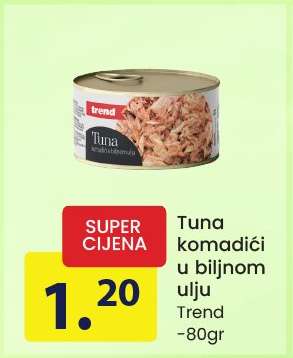 Tuna komadići u biljnom ulju