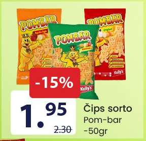 Čips sorto Pom-bar