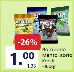 Bombone mentol sorto