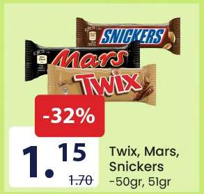 Twix/Mars/Snickers