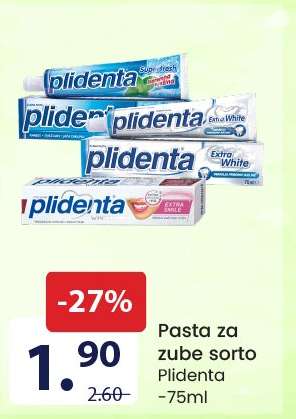 Pasta za zube sorto Plidenta