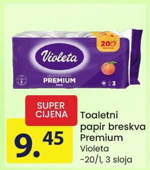 Toaletni papir breskva Premium