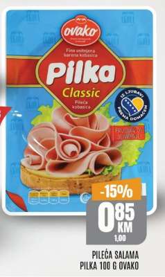 PILEĆA SALAMA PILKA 100 G OVAKO