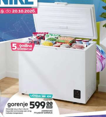 ZAMRZIVAČ FH30EAW GORENJE