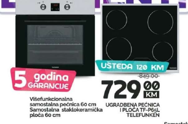 UGRADBENA PEĆNICA I PLOČA TF-P65L TELEFUNKEN