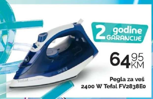 Pegla za veš 2400 W Tefal FV2838Eo