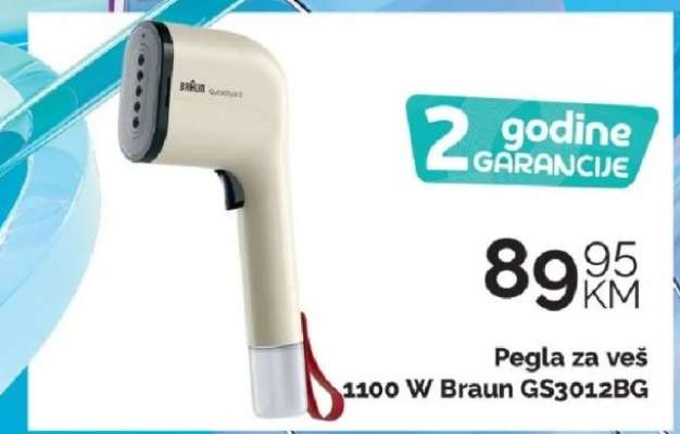 Pegla za veš 1100 W Braun GS3012BG