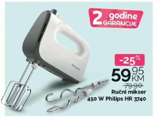 Ručni mikser 450 W Philips HR 3740