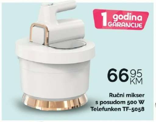 Ručni mikser s posudom 500 W Telefunken TF-5058