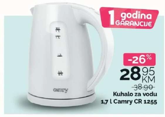 Kuhalo za vodu 1,7 l Camry CR 1255