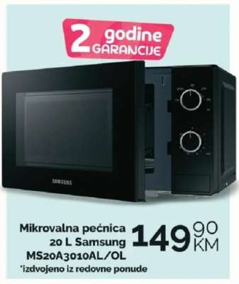 Mikrovalna pećnica 20 L Samsung MS20A3010AL/OL