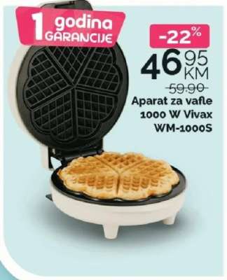 Aparat za vafle 1000 W Vivax WM-1000S